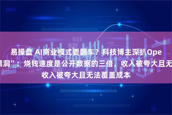 易操盘 AI商业模式要翻车？科技博主深扒OpenAI“财务黑洞”：烧钱速度是公开数据的三倍，收入被夸大且无法覆盖成本